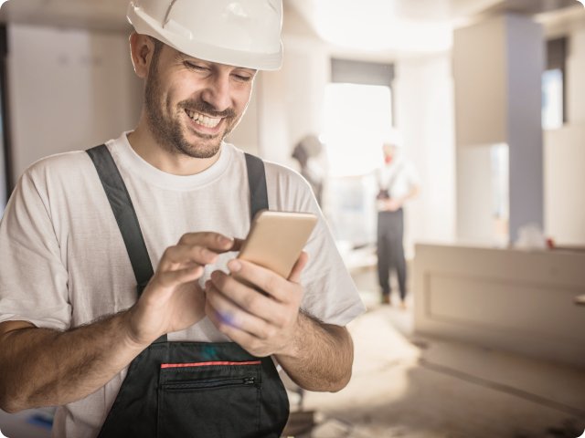 Builder workforce working on a job site